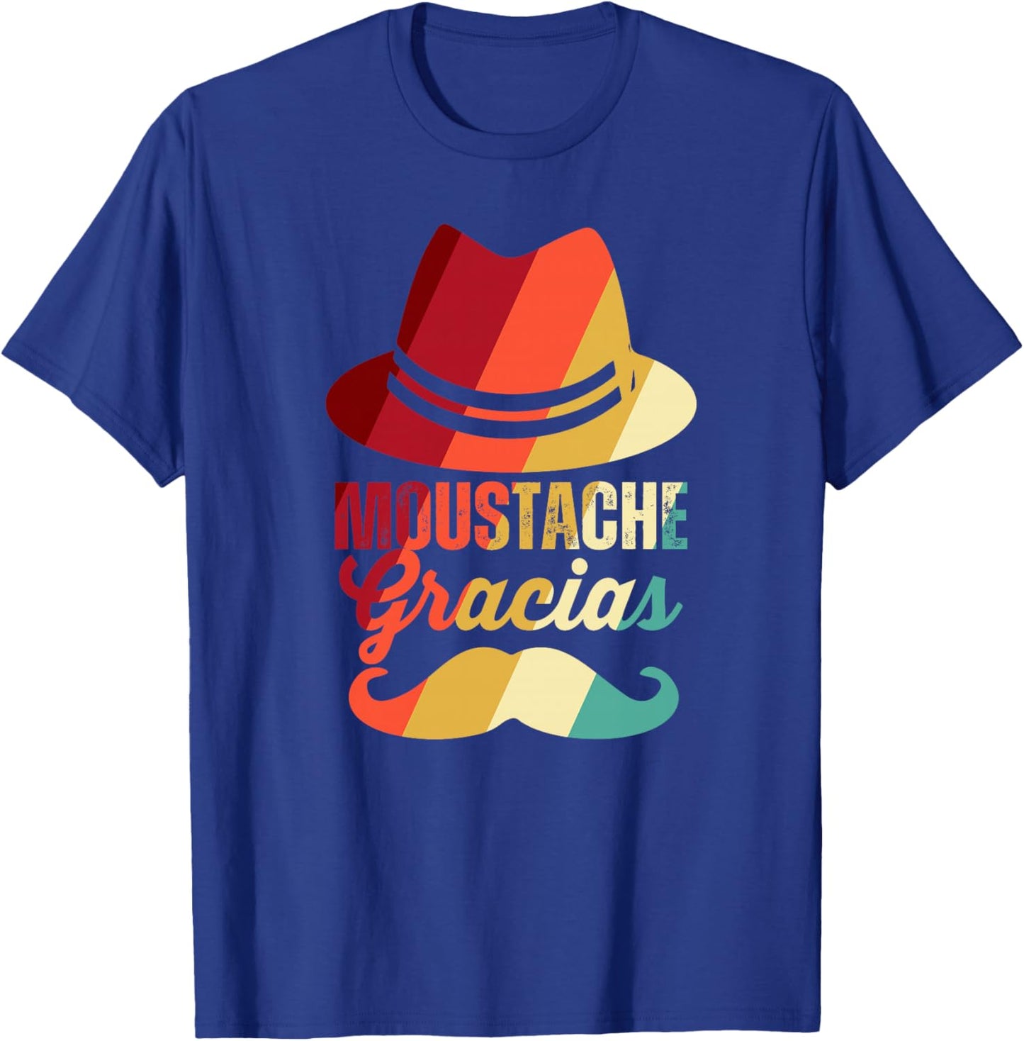 Moustache Papa Moustache Lover Fête des Pères Moustache Gracias Haut de Gamme T-Shirt - T-Shirt | Royal