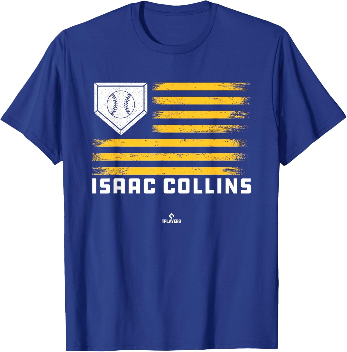 Vintage Flag Gameday Isaac Collins Prospect Baseball Fan T-Shirt - T-Shirt | Royal