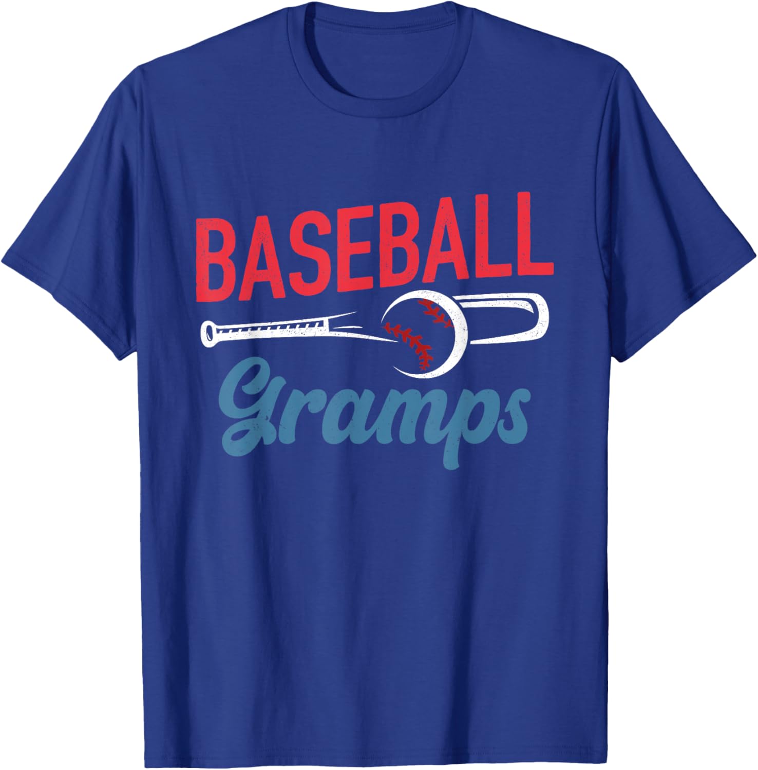 Baseball Gramps Life Happy Father's Day Dad Grandpa Men T-Shirt - T-Shirt | Royal