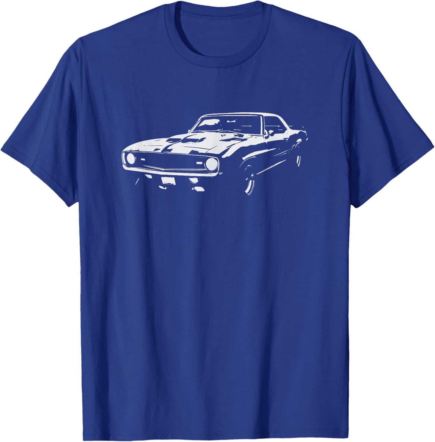 Classic Muscle Car Retro Vintage 60s 70s Car Lover Graphic T-Shirt - T-Shirt | Royal