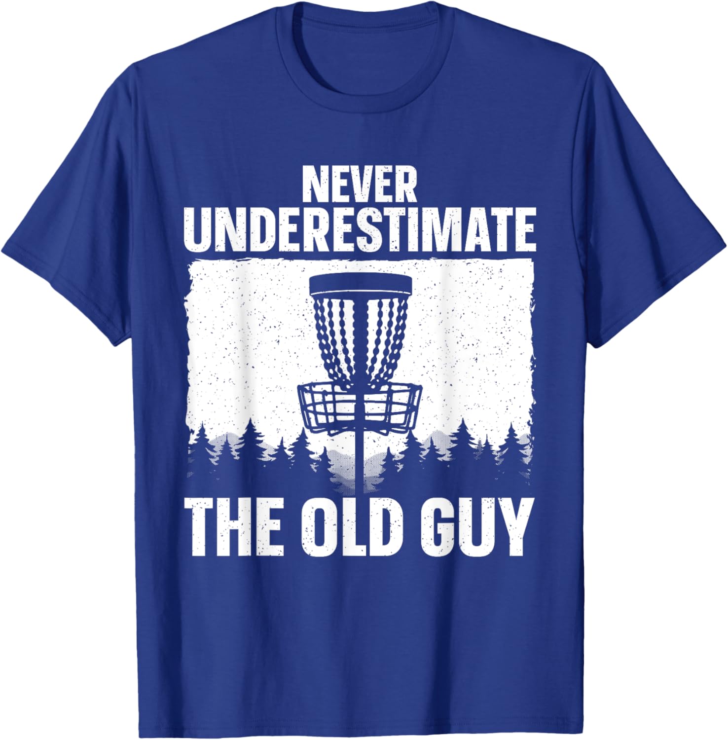 Disc Golf Art For Grandpa Men Dad Disc Golf Player Disc Golf T-Shirt - T-Shirt | Royal