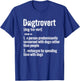 Retro Dogtrovert Dog Paw Funny For Dog Owners And Dog Lover Women Kids T-Shirt - T-Shirt | Royal