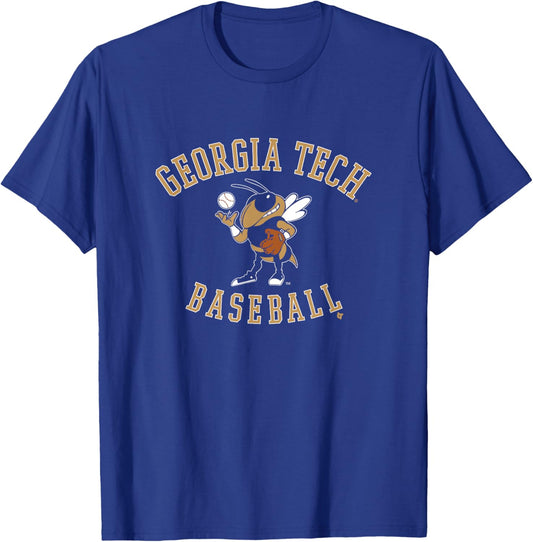 Buzz Logo - Georgia Tech Yellow Jackets Baseball T-Shirt - T-Shirt | Royal