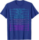 Track Your Long Natural Hair Length Check Hair Growth Chart T-Shirt - T-Shirt | Royal