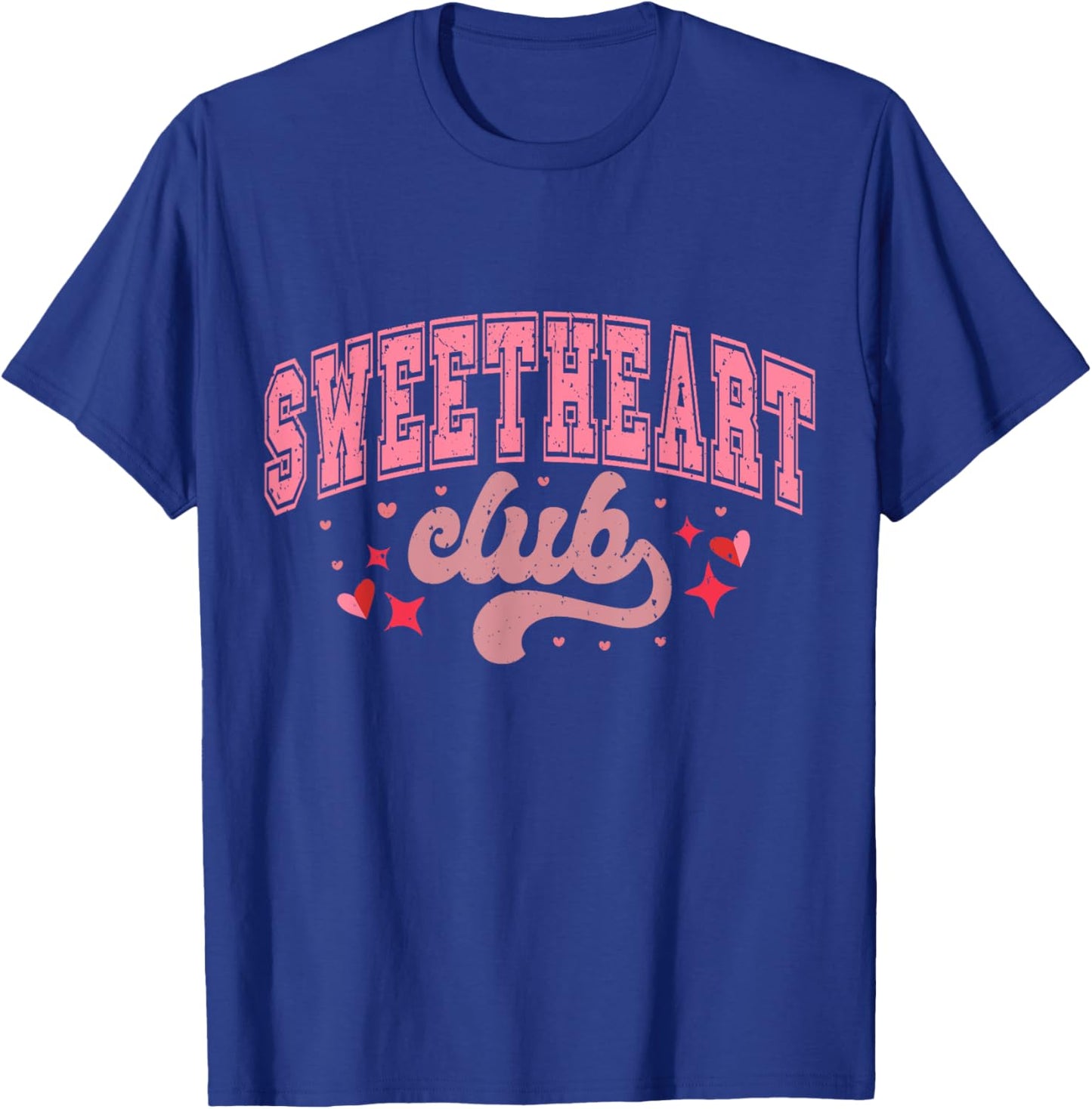Sweetheart Club Retro Valentine's Day Aesthetic T-Shirt - T-Shirt | Royal