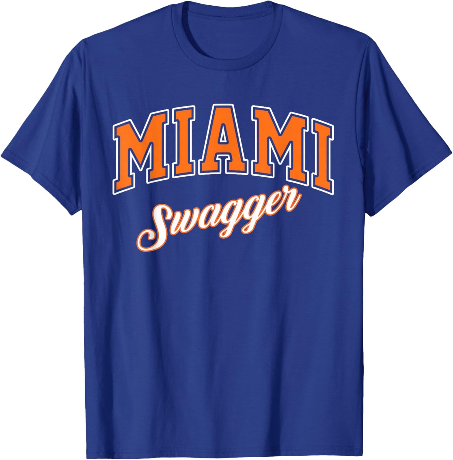 Miami Swagger Graphic Trendy Miami Vibes with Modern Flair T-Shirt - T-Shirt | Royal