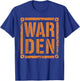 Warden Halloween Costume Unique Ideas for a Memorable Look T-Shirt - T-Shirt | Royal