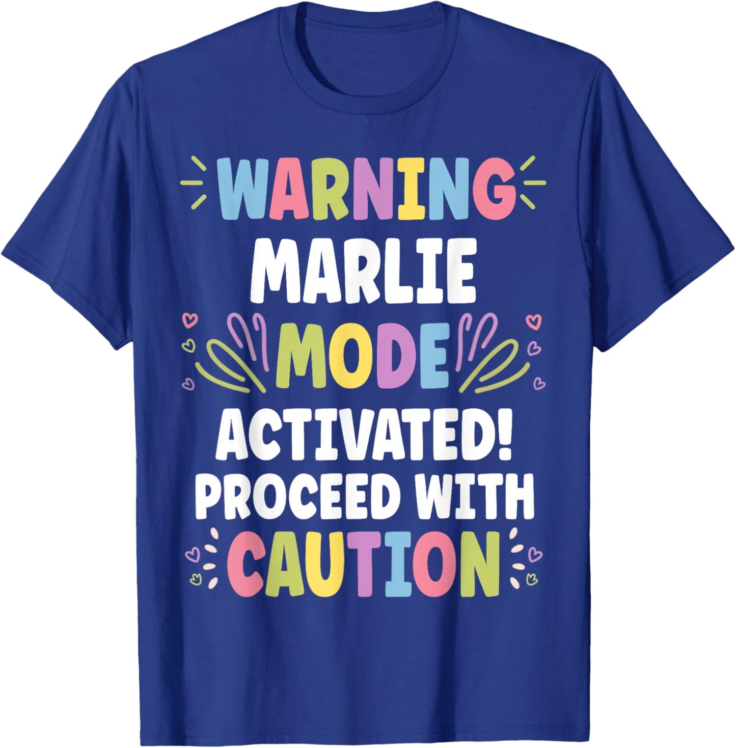 MARLIE Personalized Name Funny Cute Custom MARLIE Name T-Shirt - T-Shirt | Royal