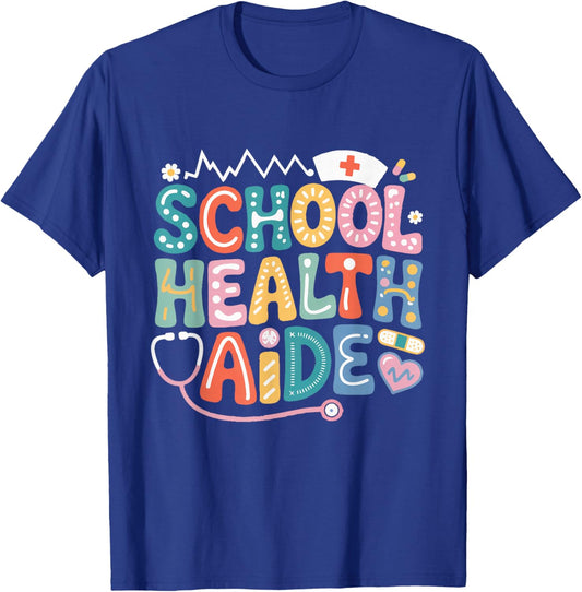 Health Assistant Squad Team School Health Assistant T-Shirt - T-Shirt | Royal
