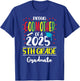 Proud Godmother of a Class of 2025 5th Grade Graduate T-Shirt - T-Shirt | Royal