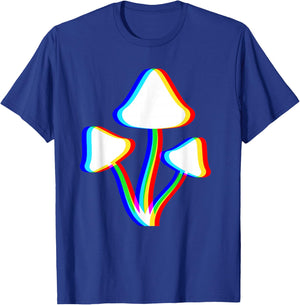 Mushroom Psychedelic EDM Trippy Vaporwave Techno Rave , Black, S T-Shirt - T-Shirt | Royal