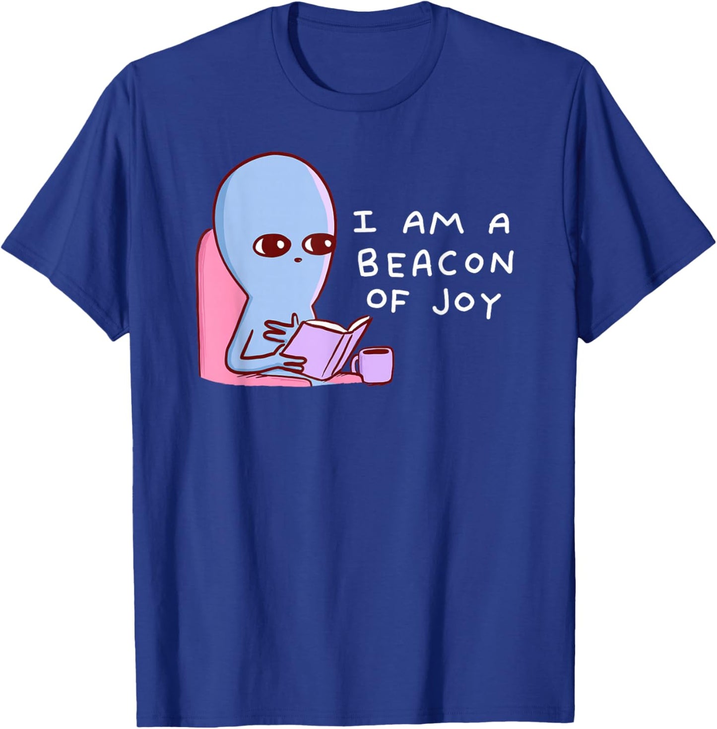 Threadless Nathan W. Pyle A Beacon Of Joy Graphic T-Shirt - T-Shirt | Royal
