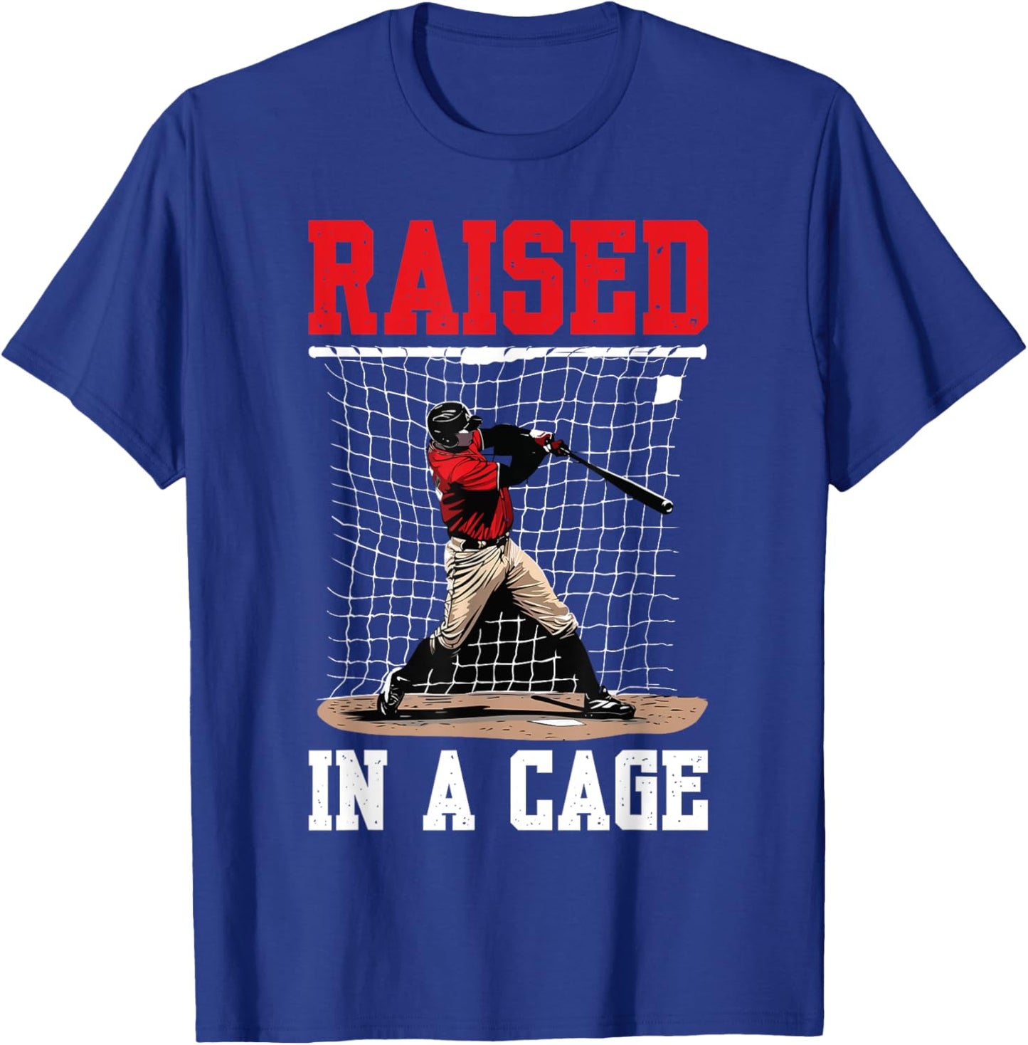 Raised In A Cage T-Shirt - T-Shirt | Royal