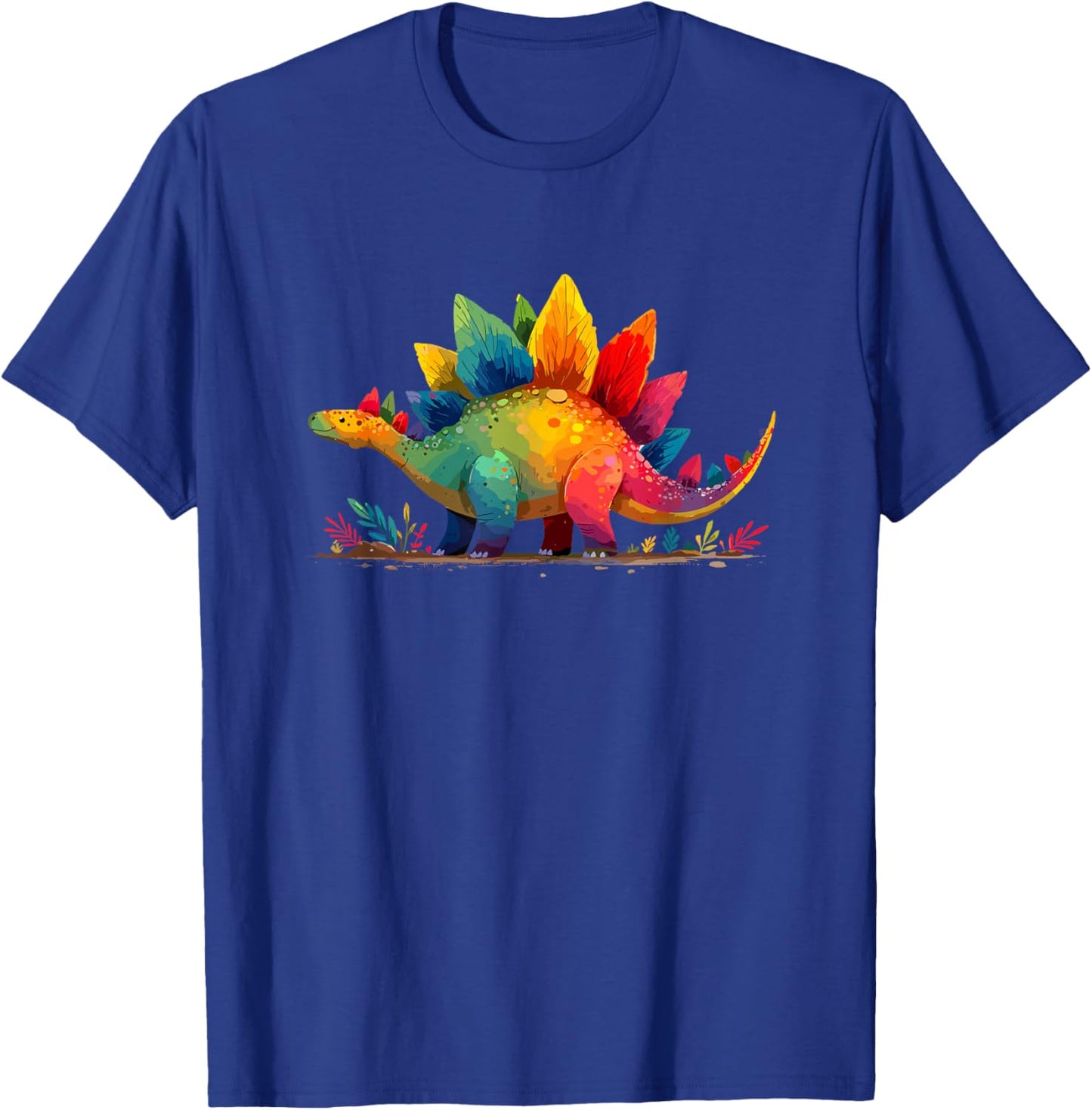 Colorful Stegosaurus Dinosaur LGBT Pride T-Shirt - T-Shirt | Royal