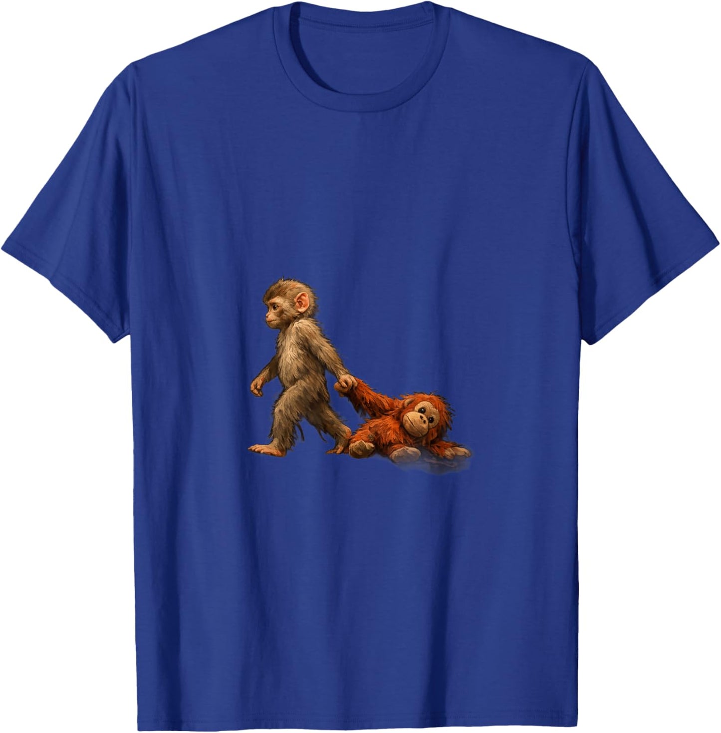 Punch The Monkey & Plush Toy - Viral Macaque Sensation T-Shirt - T-Shirt | Royal