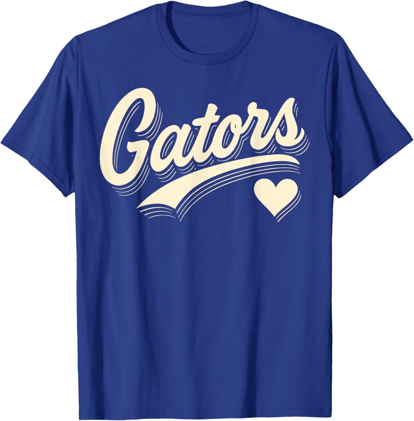 Distressed Gators Name Design Women Kids Girls Boys T-Shirt - T-Shirt | Royal