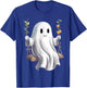 Halloween Ghost On Swing Autumn Flowers Cute Spooky T-Shirt - T-Shirt | Royal