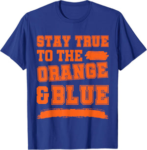 Blue and Orange Game Day, Blue and Orange T-Shirt - T-Shirt | Royal