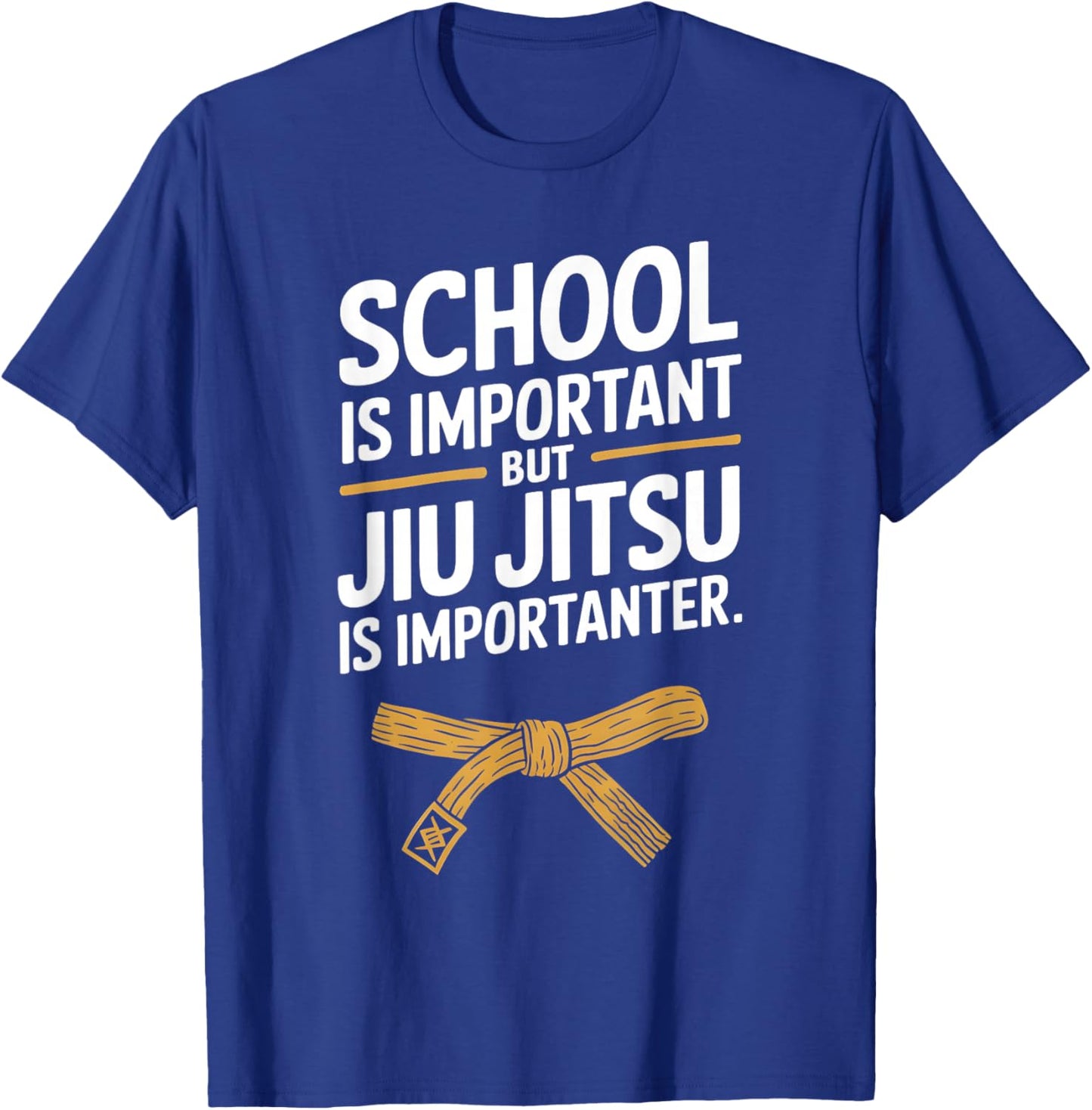 Jiu Jitsu Kid Jiu Jitsu is Importanter Funny BJJ T-Shirt - T-Shirt | Royal