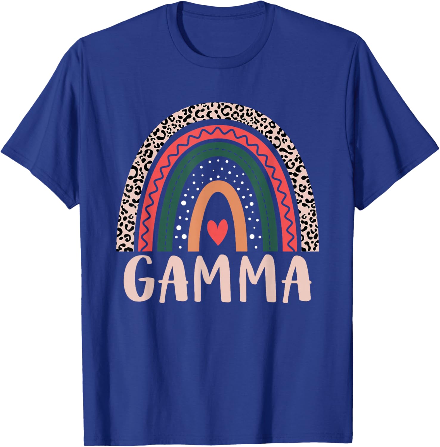 Gamma Rainbow Grandma Grandmother Women Mothers Day Gamma T-Shirt - T-Shirt | Royal