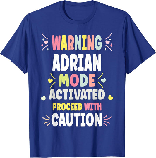 ADRIAN Personalized Women's Gift Custom ADRIAN T-Shirt - T-Shirt | Royal