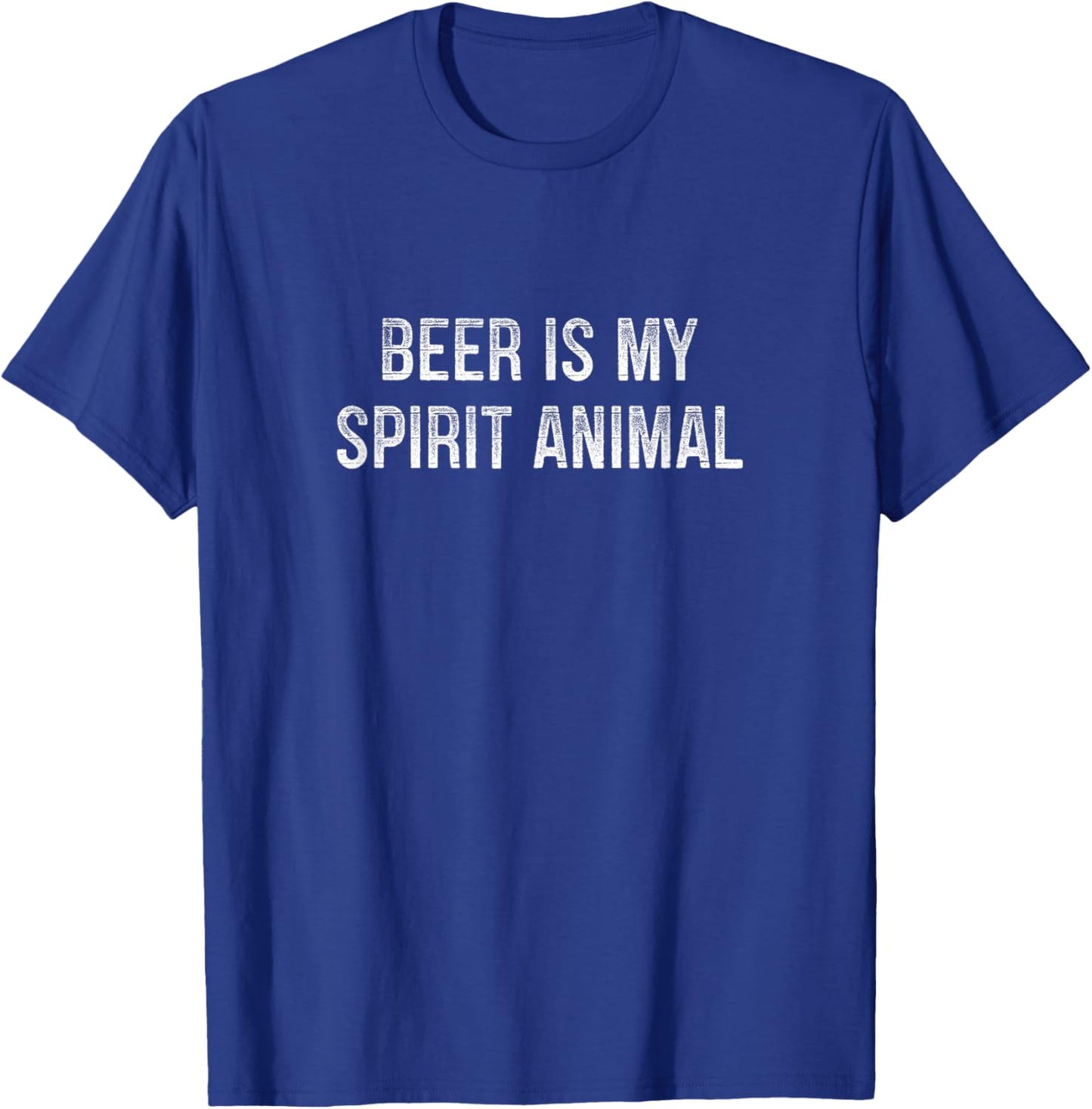 Beer Is My Spirit Animal - Vintage Style T-Shirt - T-Shirt | Royal