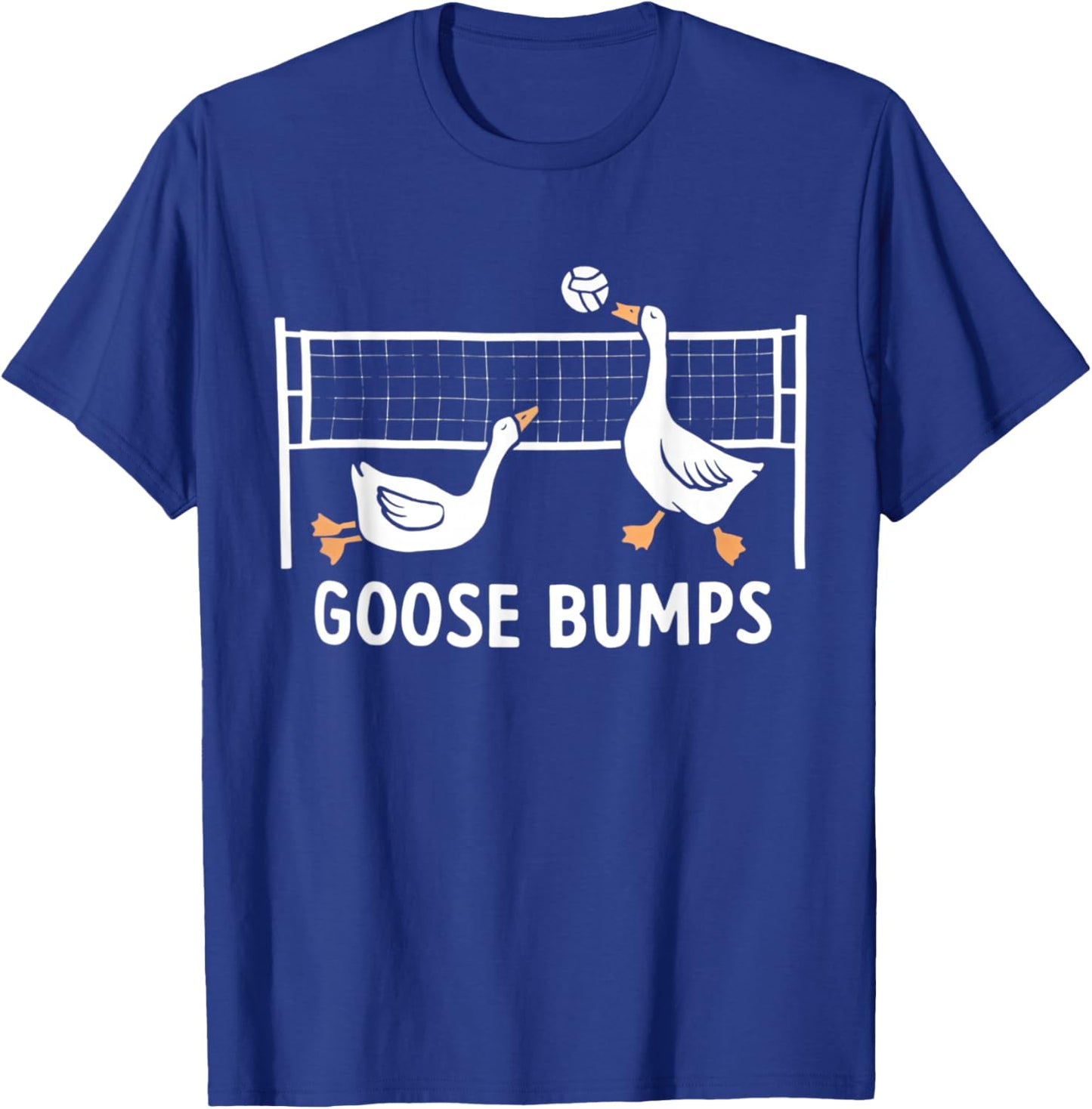 Goose Bumps Volleyball Set Spike Funny Volleyball Team T-Shirt - T-Shirt | Royal