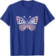 Lorraine Butterfly - Personalized Cute Name Word Art T-Shirt - T-Shirt | Royal