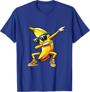 Dab Banana Dancing Dabbing Banana Fruit Meme T-Shirt - T-Shirt | Royal