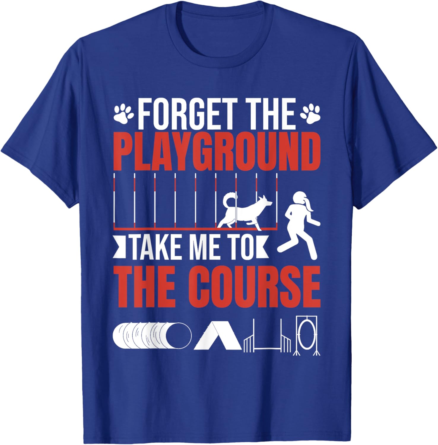 Canine Dog Agility T-Shirt - T-Shirt | Royal