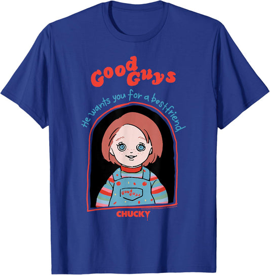 Chucky Good Guys Doll Box Doodle T-Shirt - T-Shirt | Royal