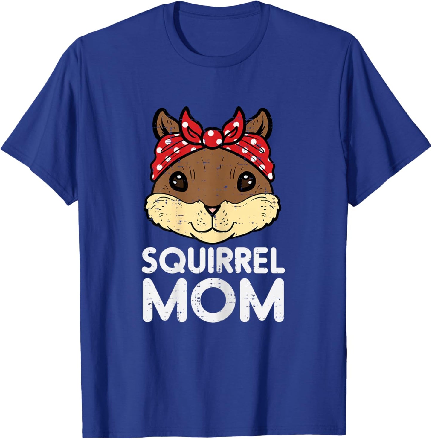 Squirrel Mom Face Head Bandana Cute Mommy Mama Rodent Women T-Shirt - T-Shirt | Royal