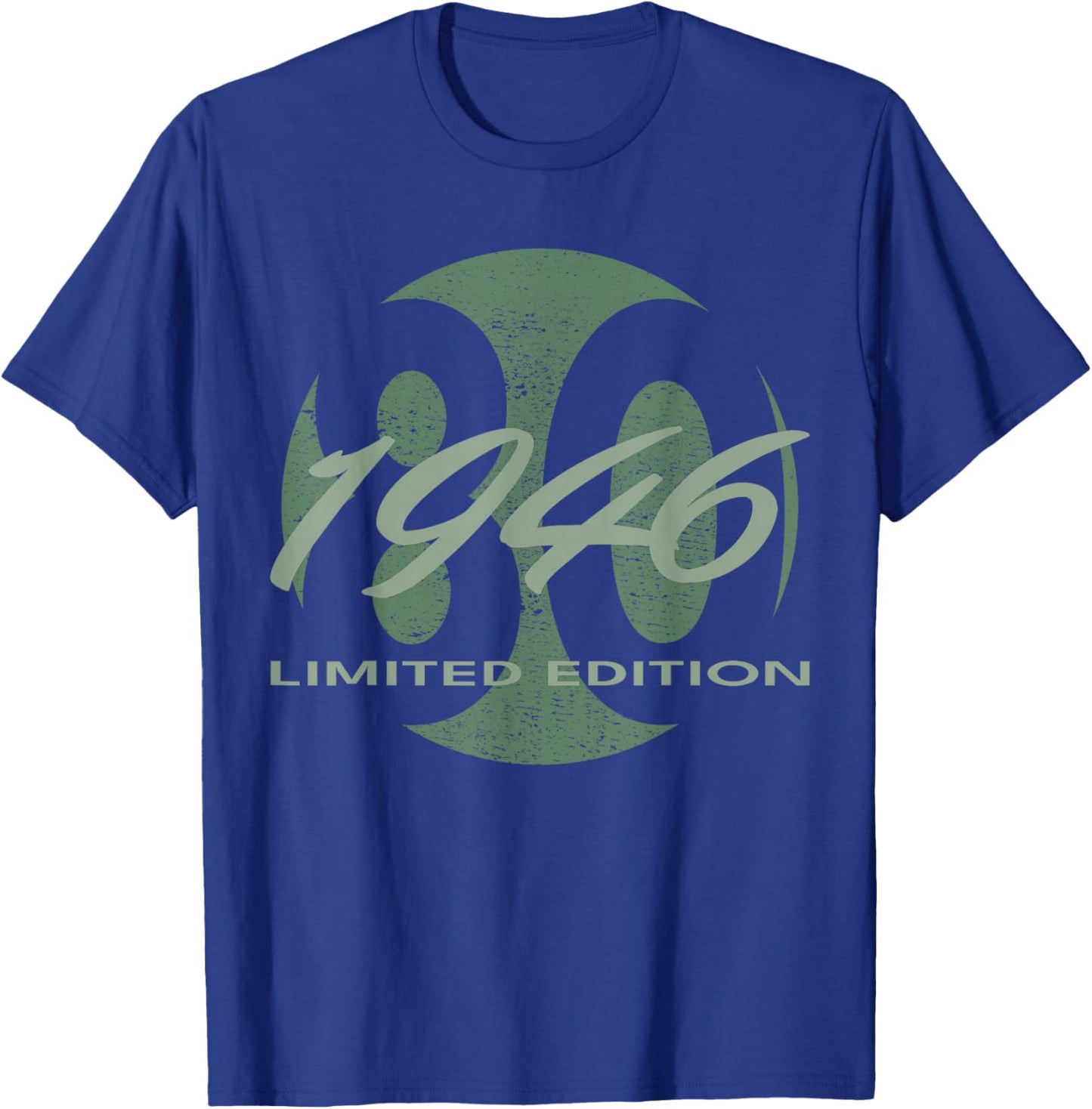 80. Geburtstag Mann Frau 80 Jahre 1946 Lustig Geschenk T-Shirt - T-Shirt | Royal