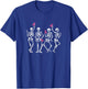Pink Ribbon Breast Cancer Awareness Skeleton Women Men Kids T-Shirt - T-Shirt | Royal