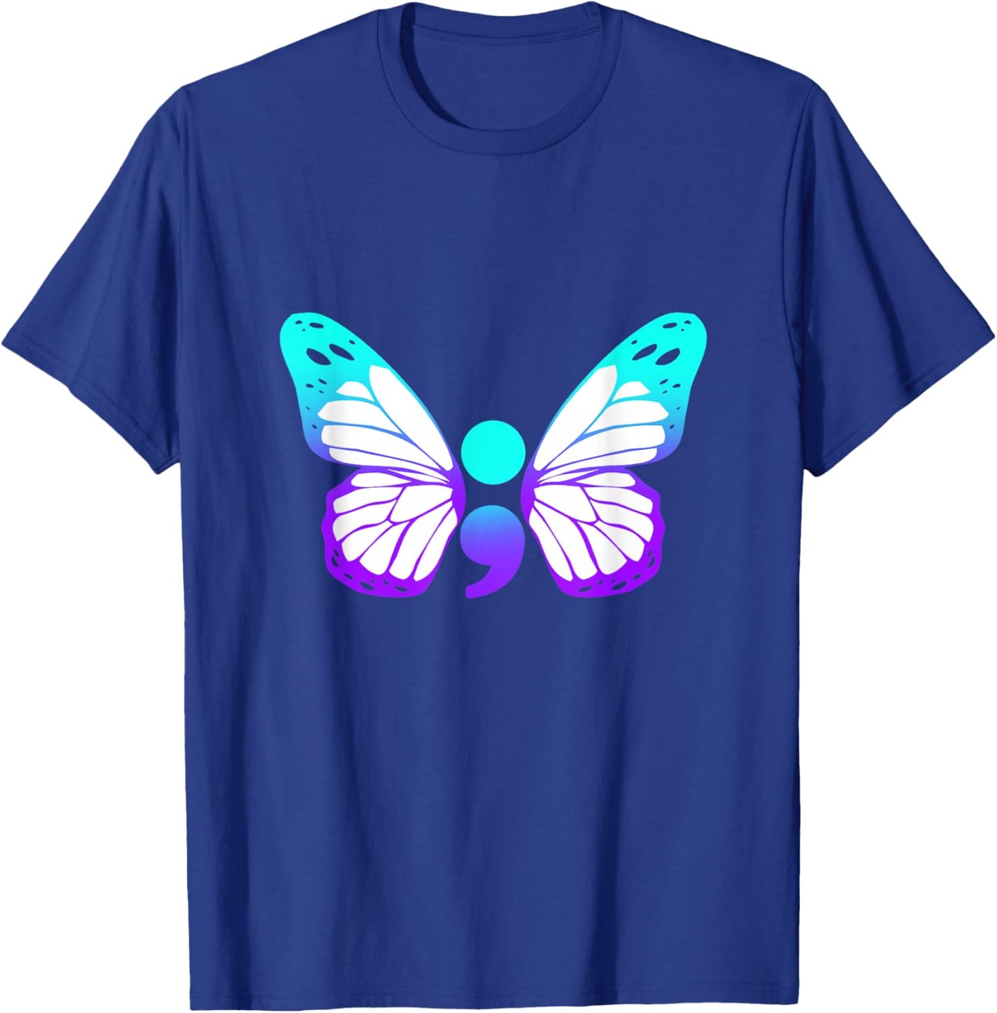 Semicolon For Sentence That Could have Ended - Semi Colon T-Shirt - T-Shirt | Royal