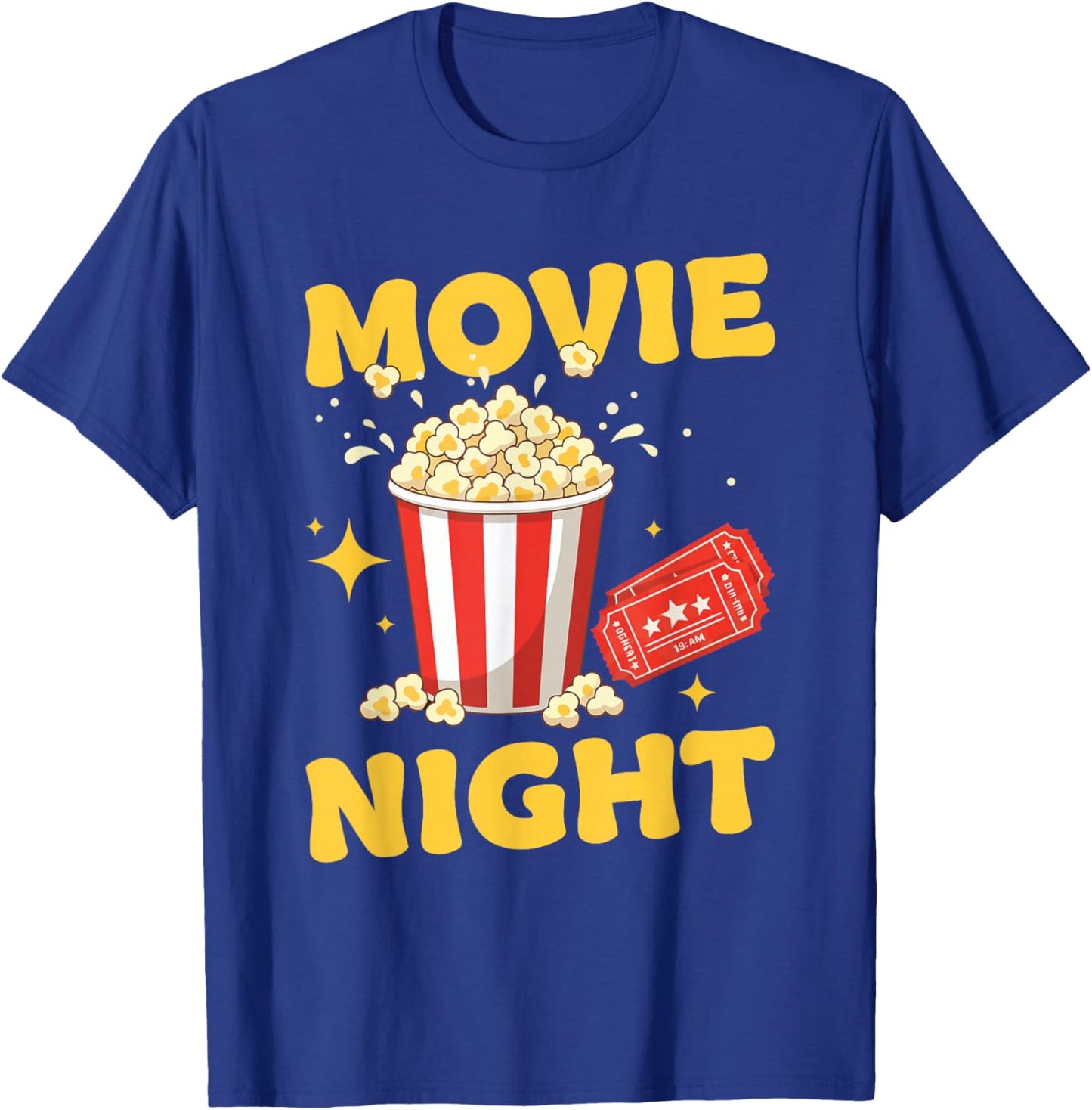 Move Night Matching Family Movie Night T-Shirt - T-Shirt | Royal