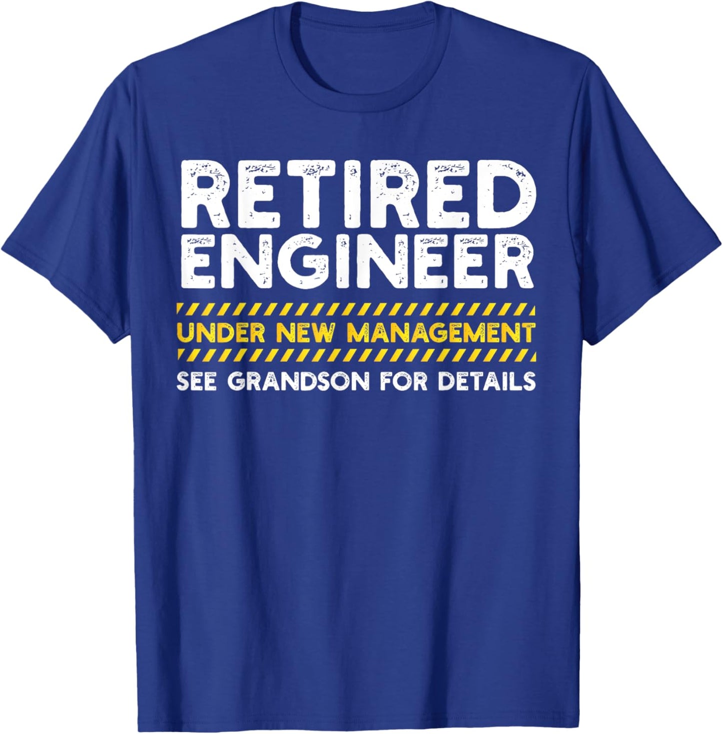 Funny Retired Engineer Full Time Grandpa Men T-Shirt - T-Shirt | Royal