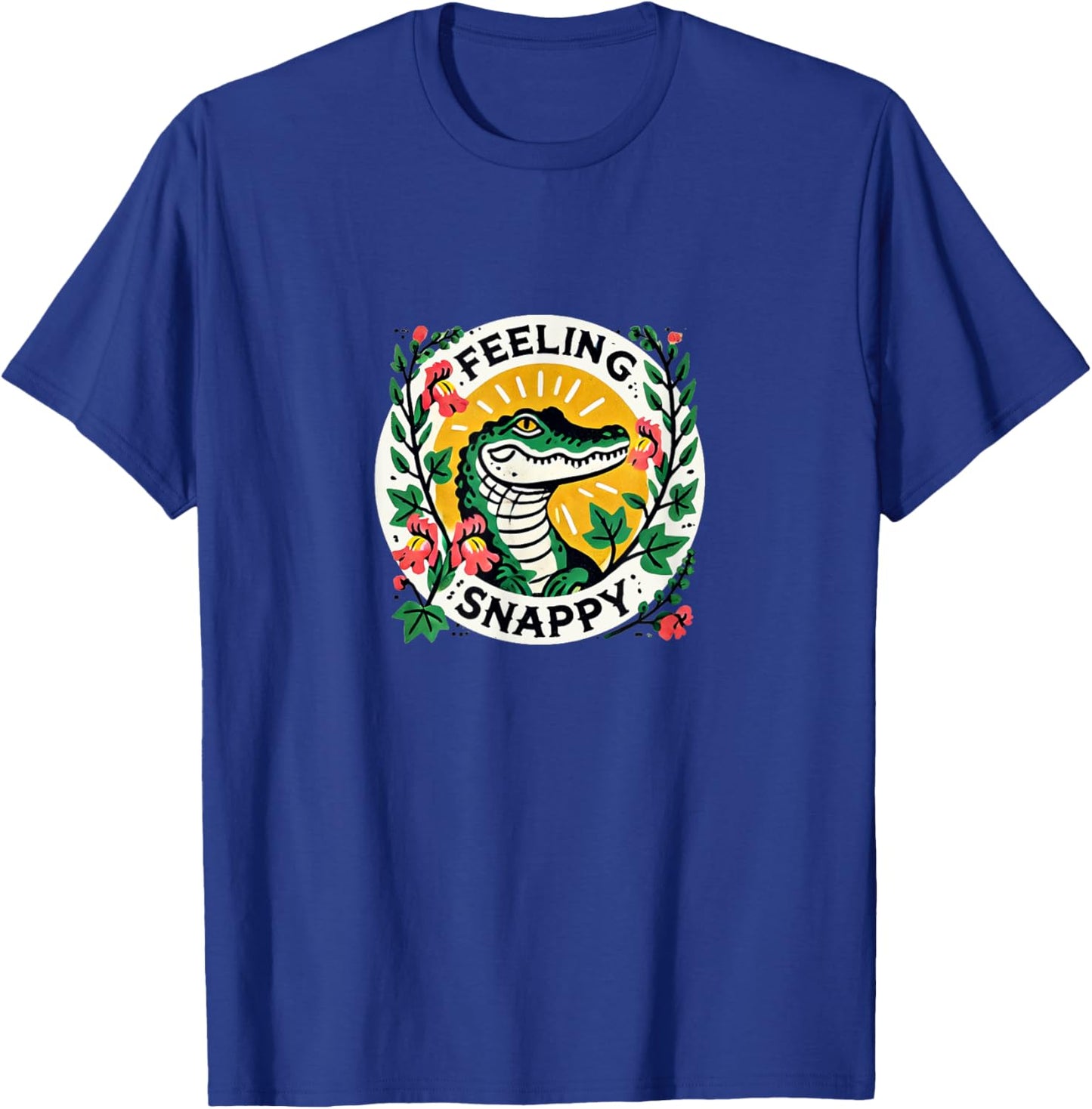 Feeling Snappy Alligator Art T-Shirt - T-Shirt | Royal
