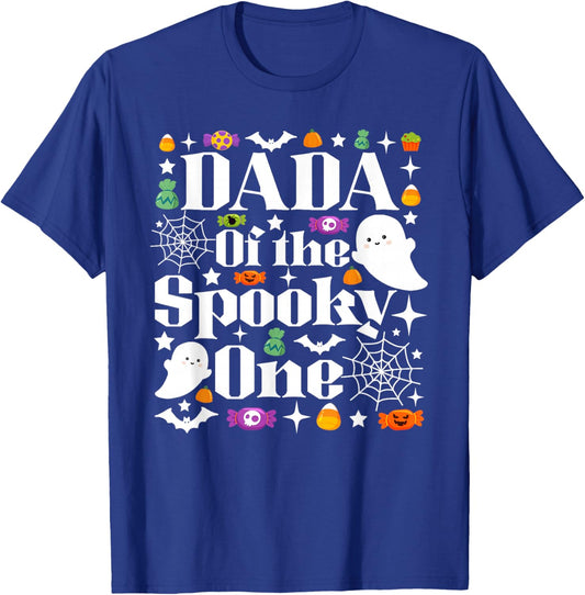 Dada of The Spooky One Halloween First Birthday Boy T-Shirt - T-Shirt | Royal