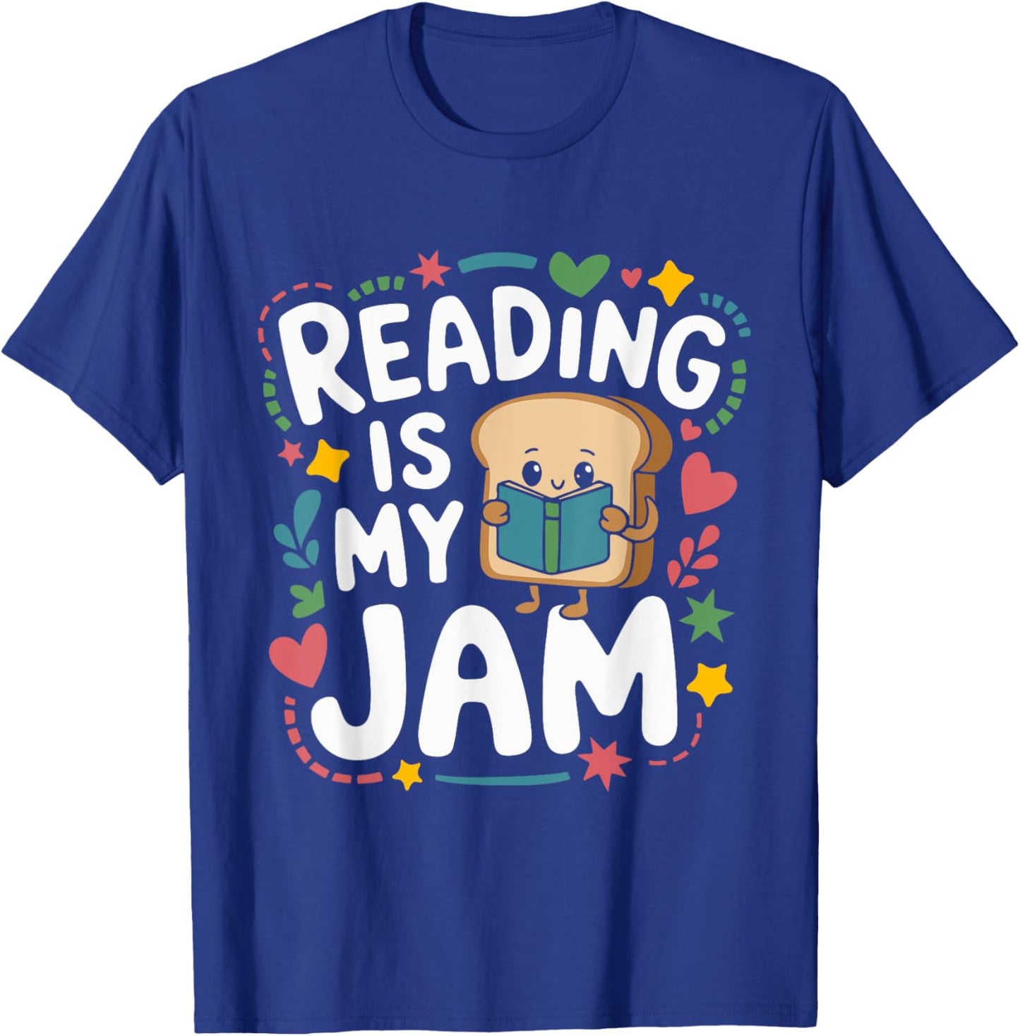 Reading My Jam Read Reading Book Librarian Toddlers Kids T-Shirt - T-Shirt | Royal