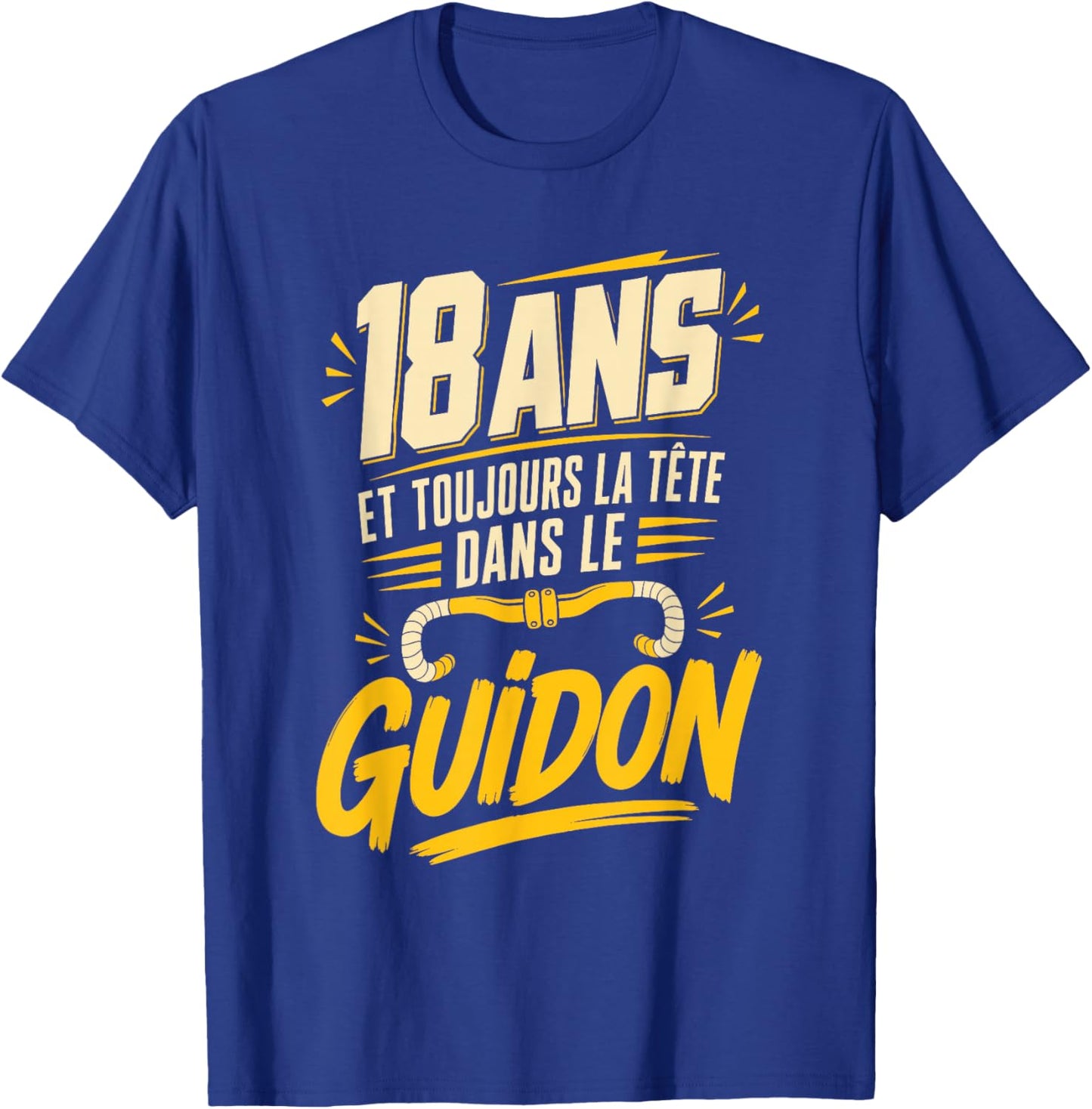 18 Ans Vélo Homme Humour Cycliste Cadeau Anniversaire T-Shirt - T-Shirt | Royal