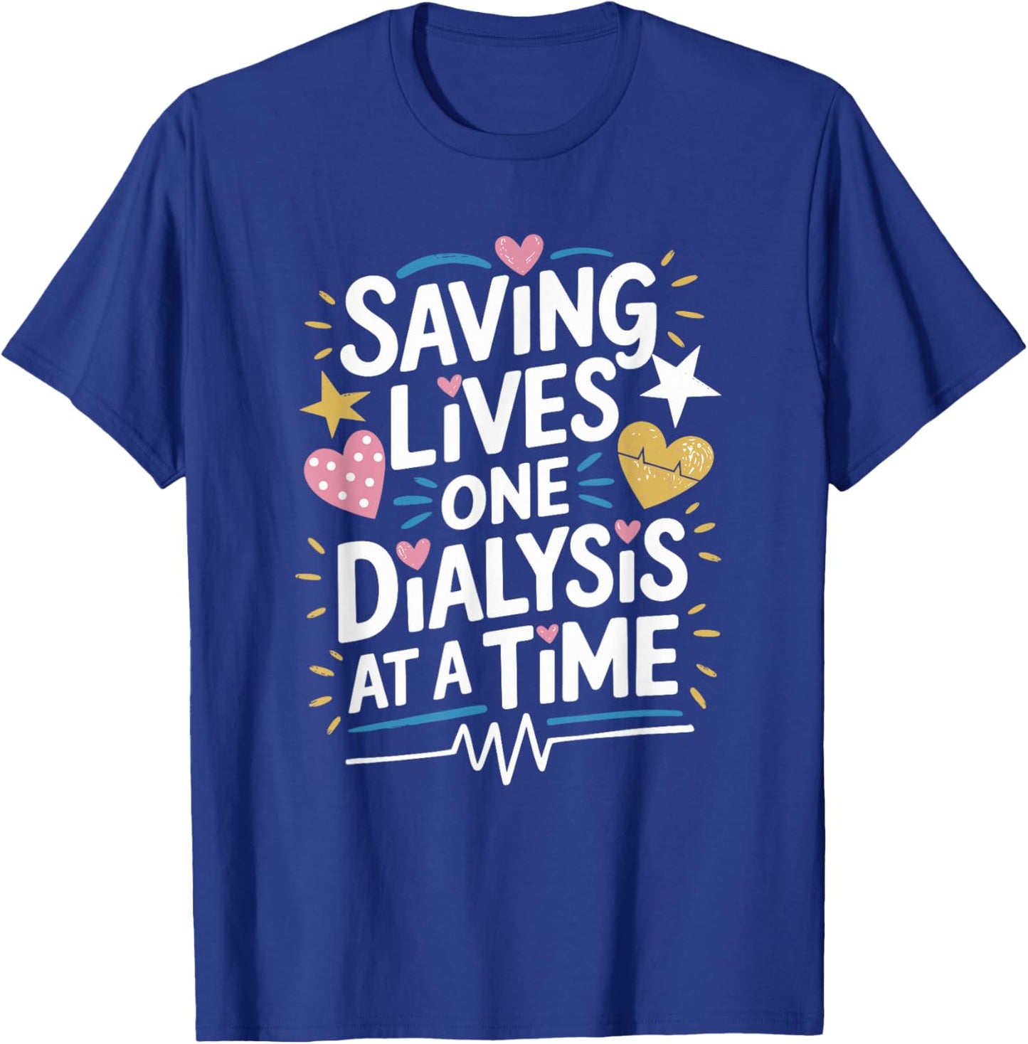 Dialysis Technician Kidney Nurse Design for Dialysis Tech T-Shirt - T-Shirt | Royal