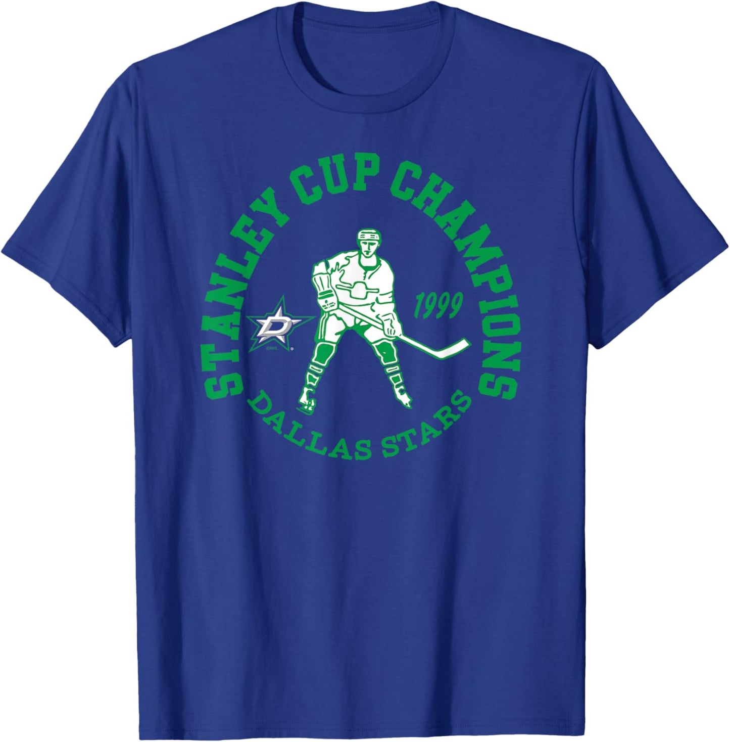 Dallas Stars Stanley Cup Champions 1999 Black T-Shirt - T-Shirt | Royal