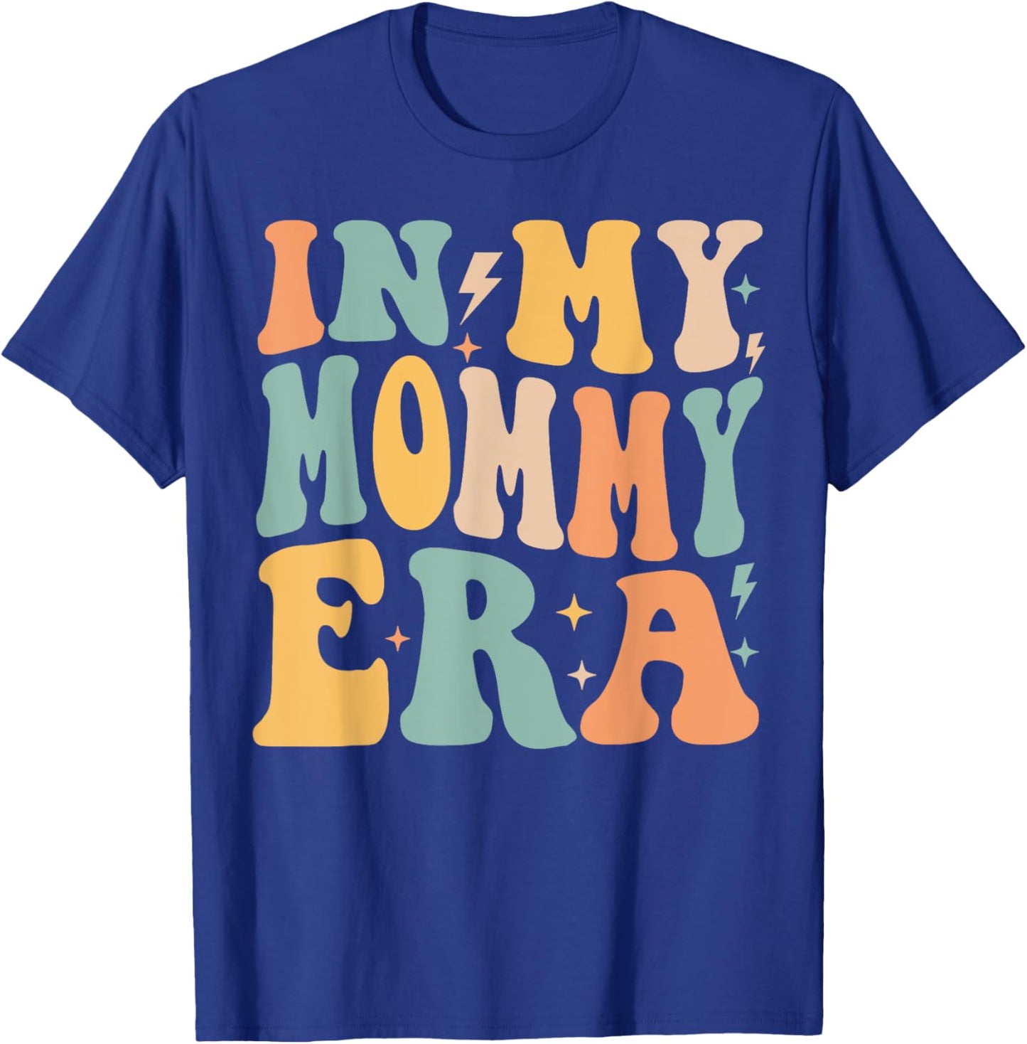 Retro Groovy In My Mommy Era Mother's Day T-Shirt - T-Shirt | Royal