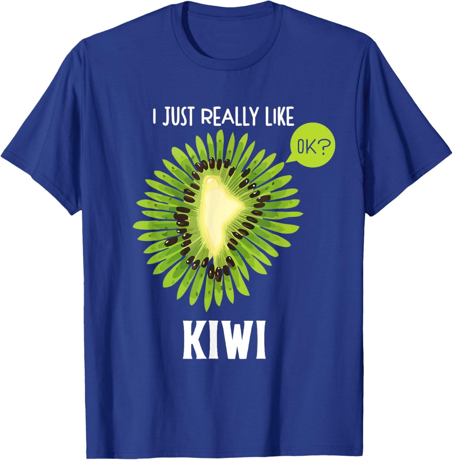 Cute Kiwi Apparel Fruit Lover Summer Matching Group Men Women Girls Kids T-Shirt - T-Shirt | Royal