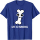 Bone, Life is Humerus, Funny, Jokes, Sarcastic T-Shirt - T-Shirt | Royal