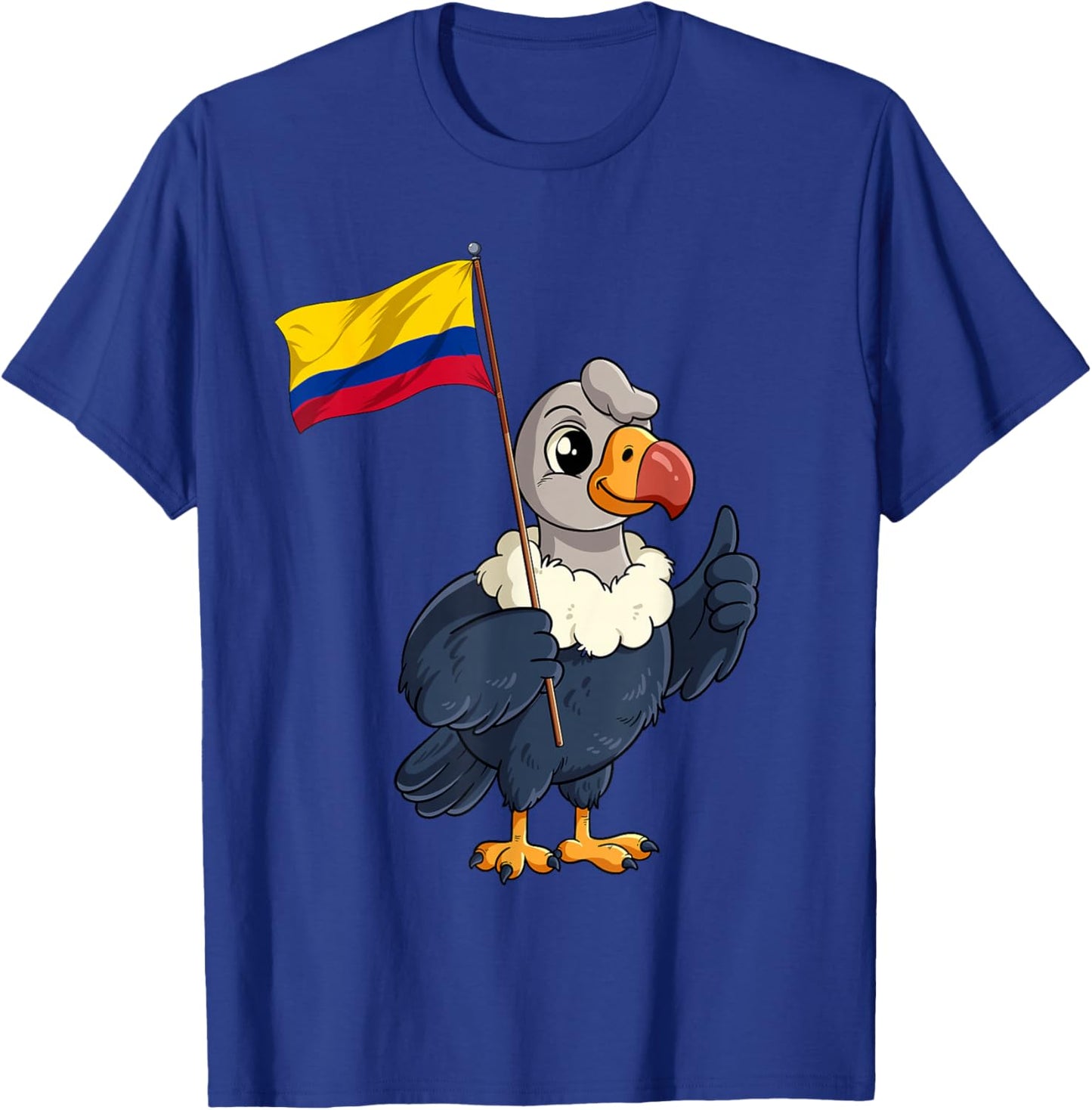 Andean Condor Colombia Flag T-Shirt - T-Shirt | Royal