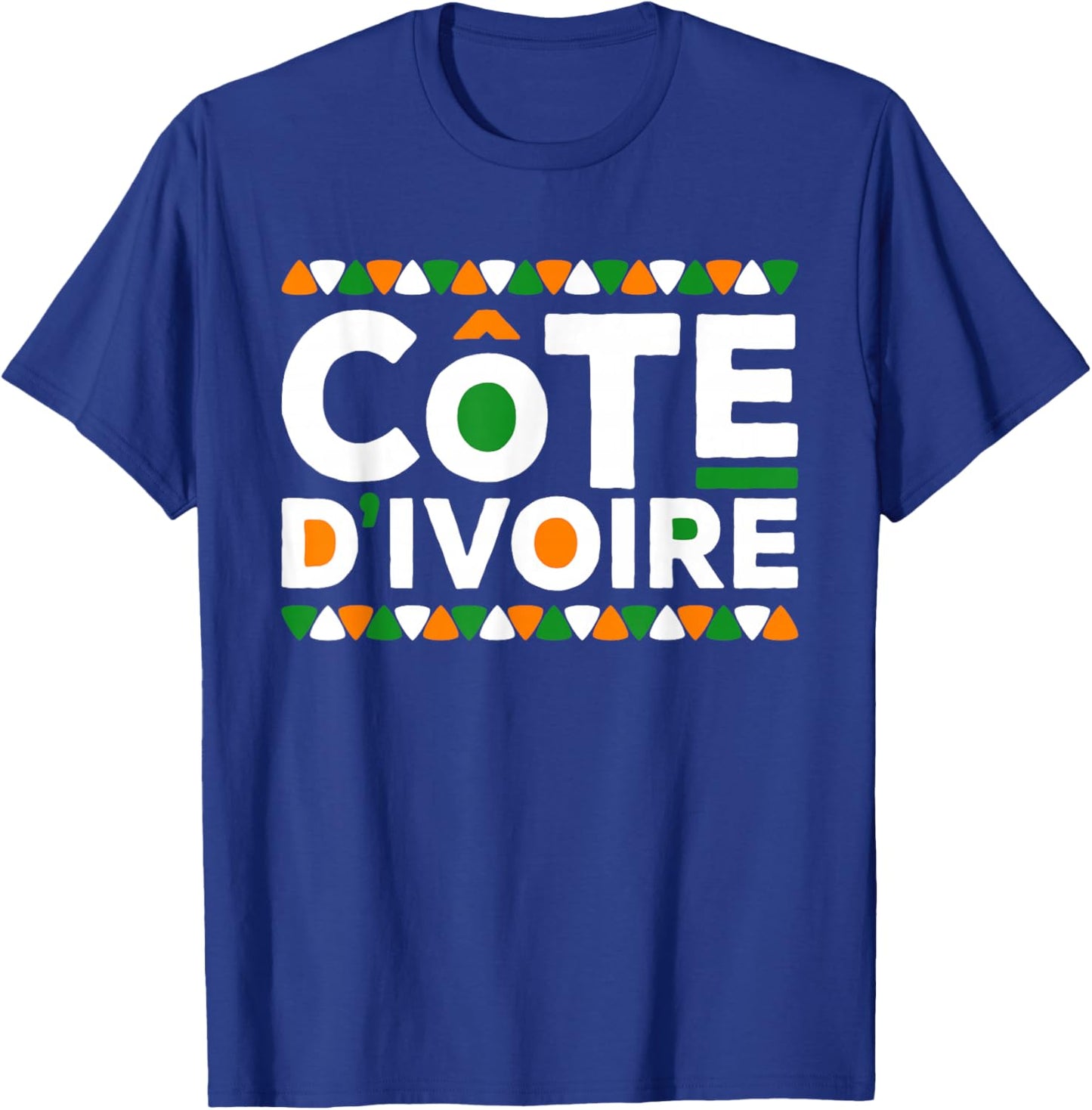 Ivory Coast Flag , Black, S T-Shirt - T-Shirt | Royal