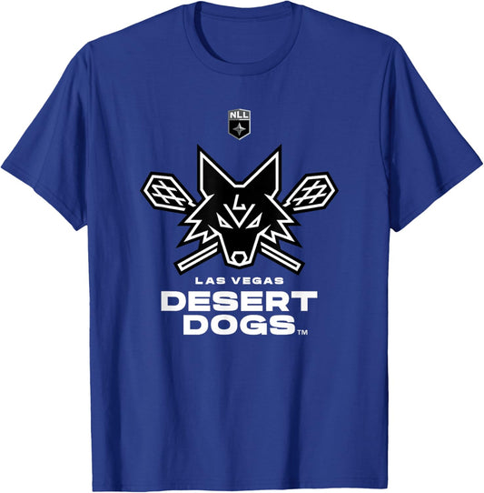 NLL Las Vegas Desert Dogs Jonathan Donville Shirsey T-Shirt - T-Shirt | Royal