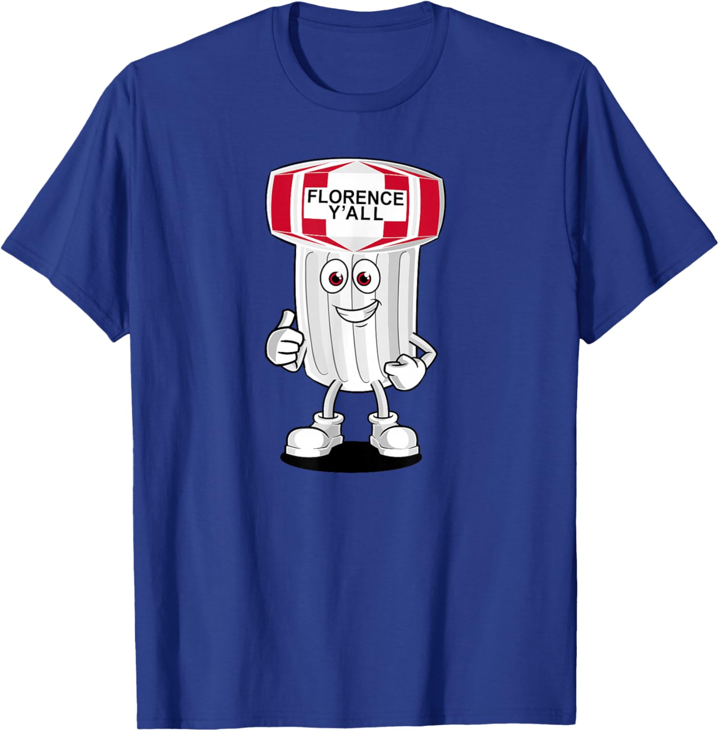 Florence Y'all Water Tower Mascot Funny Kentucky Landmark T-Shirt - T-Shirt | Royal